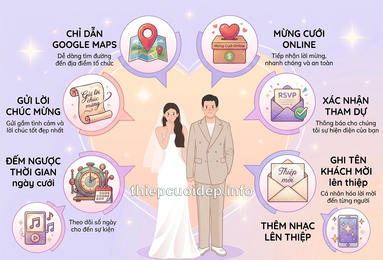 Tính năng nổi bật thiệp online