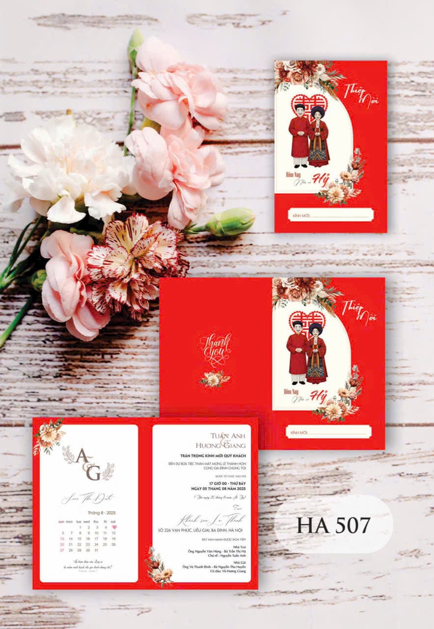 Mẫu thiệp HA 2025
