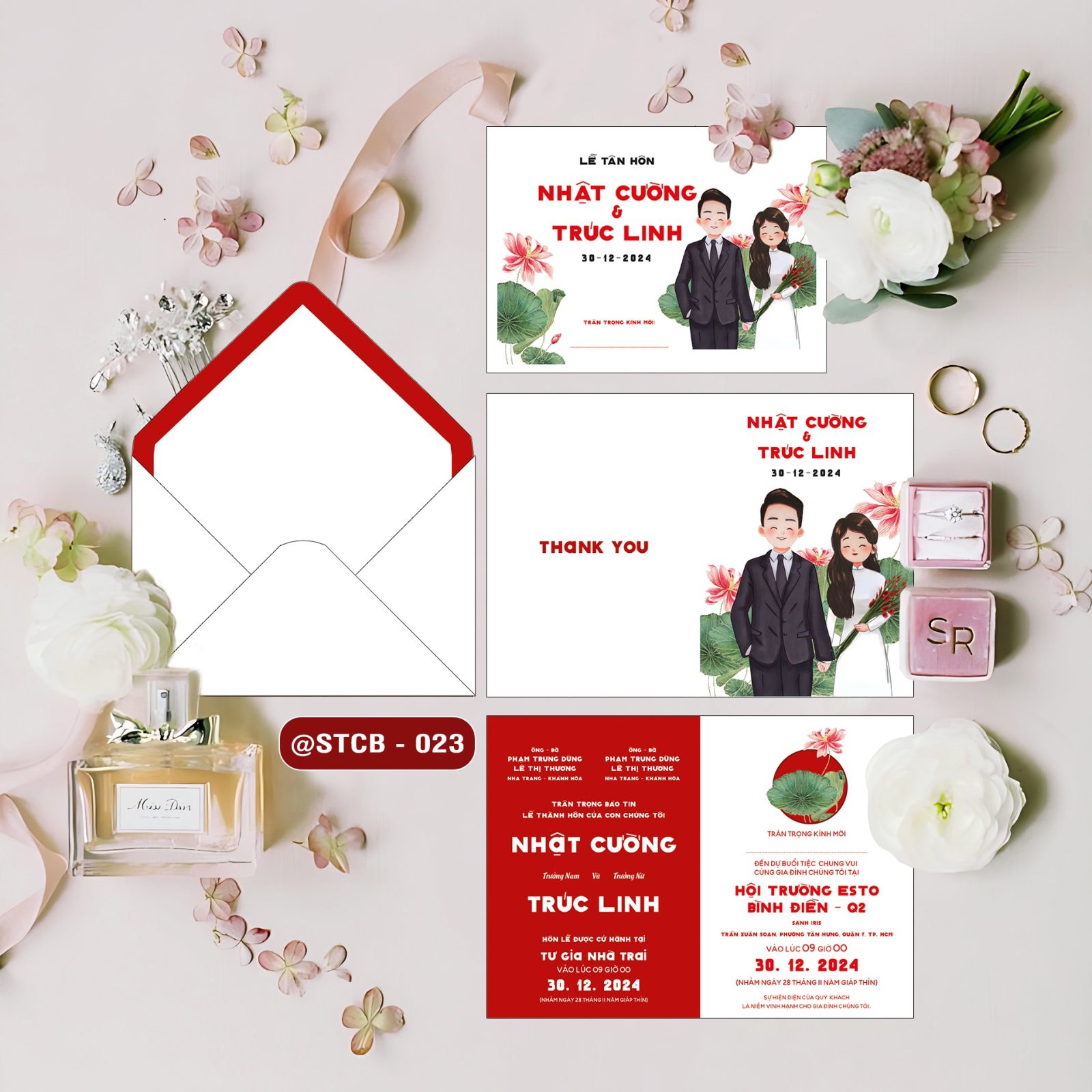 Thiệp phong bì phong cách Chibi