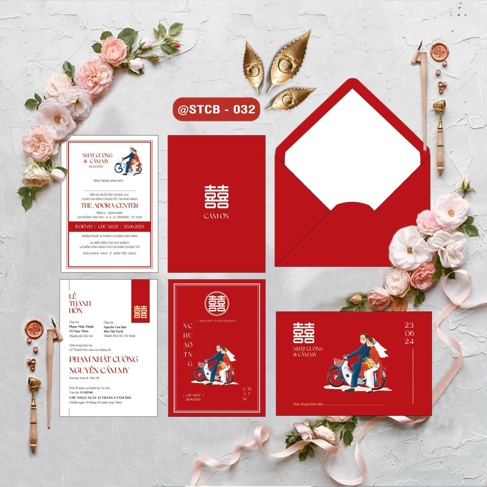 Thiệp phong bì phong cách Chibi