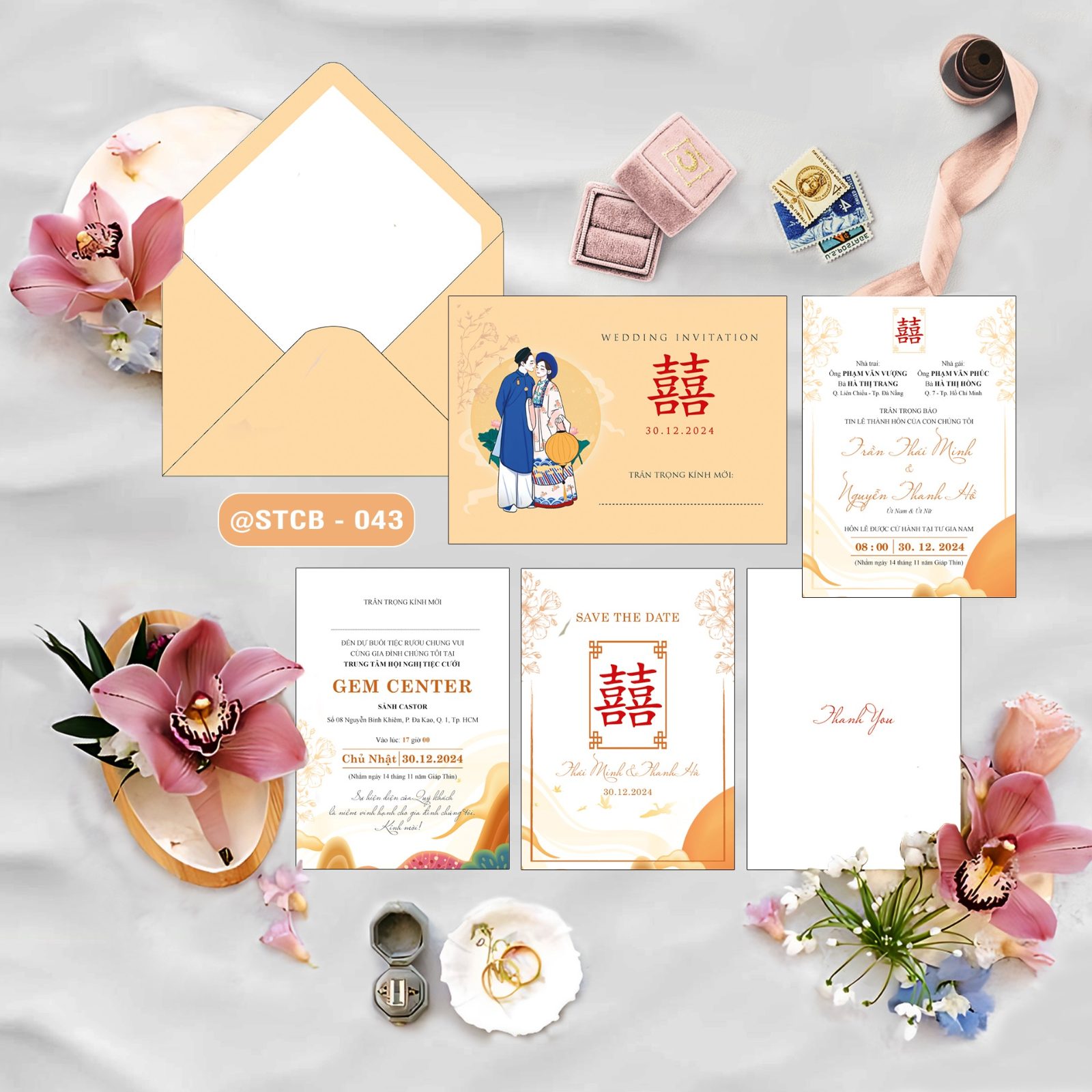 Thiệp phong bì phong cách Chibi