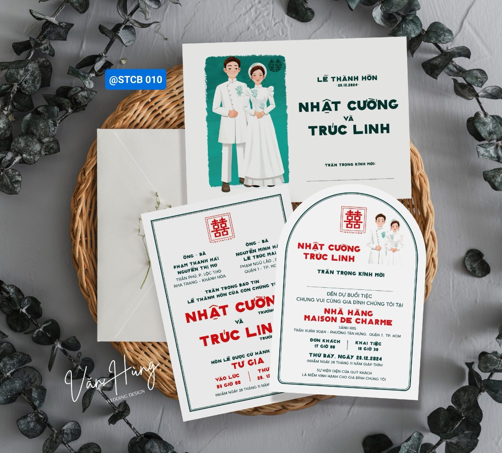Thiệp phong bì phong cách Chibi