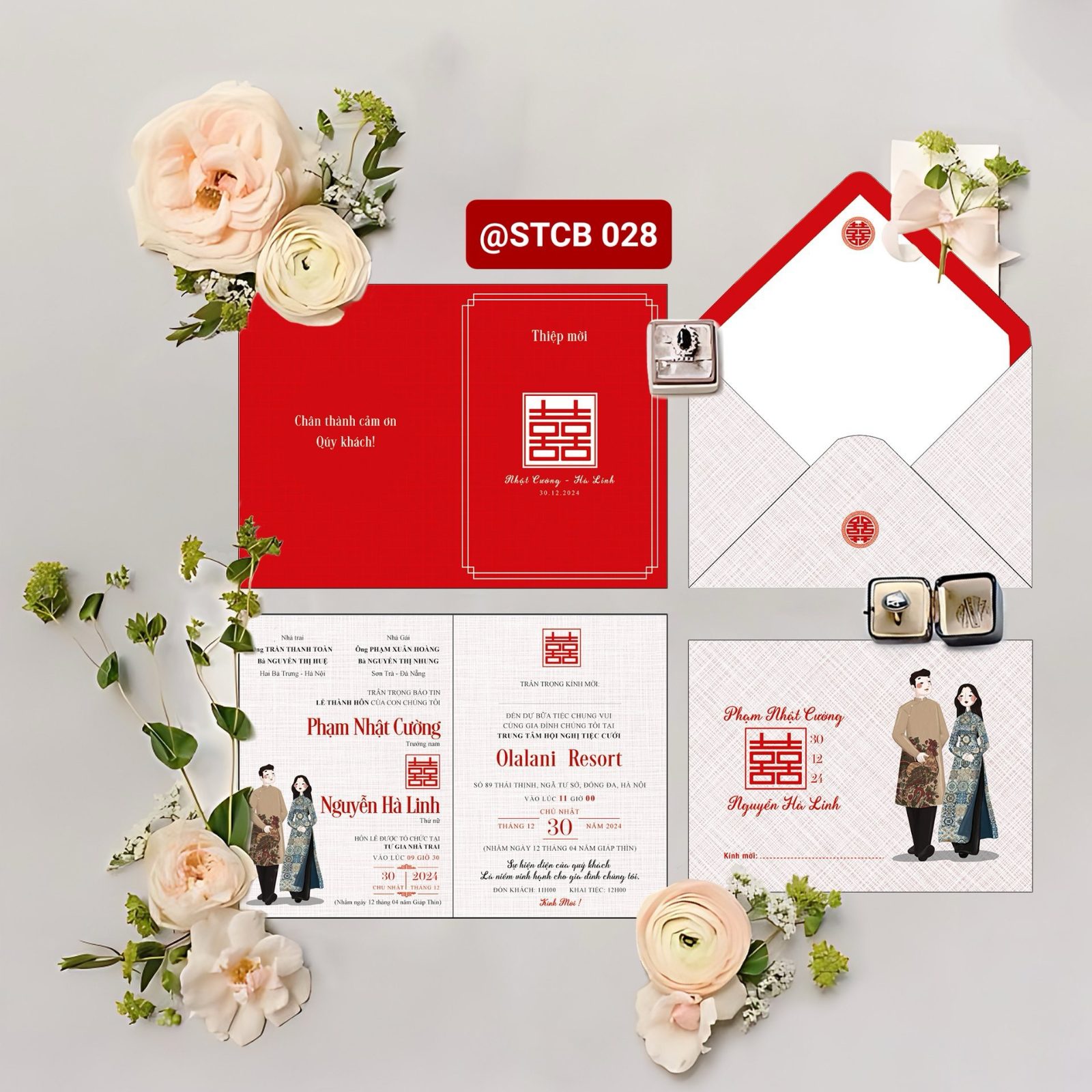 Thiệp phong bì phong cách Chibi