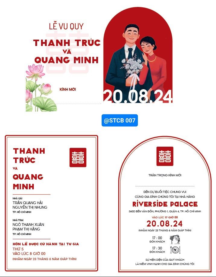 Thiệp phong bì phong cách Chibi