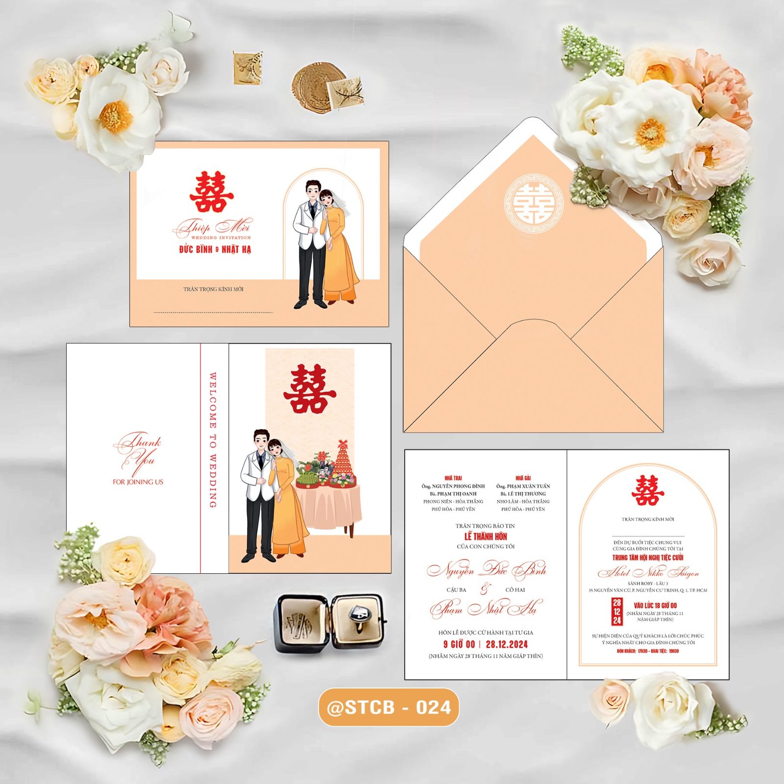 Thiệp phong bì phong cách Chibi