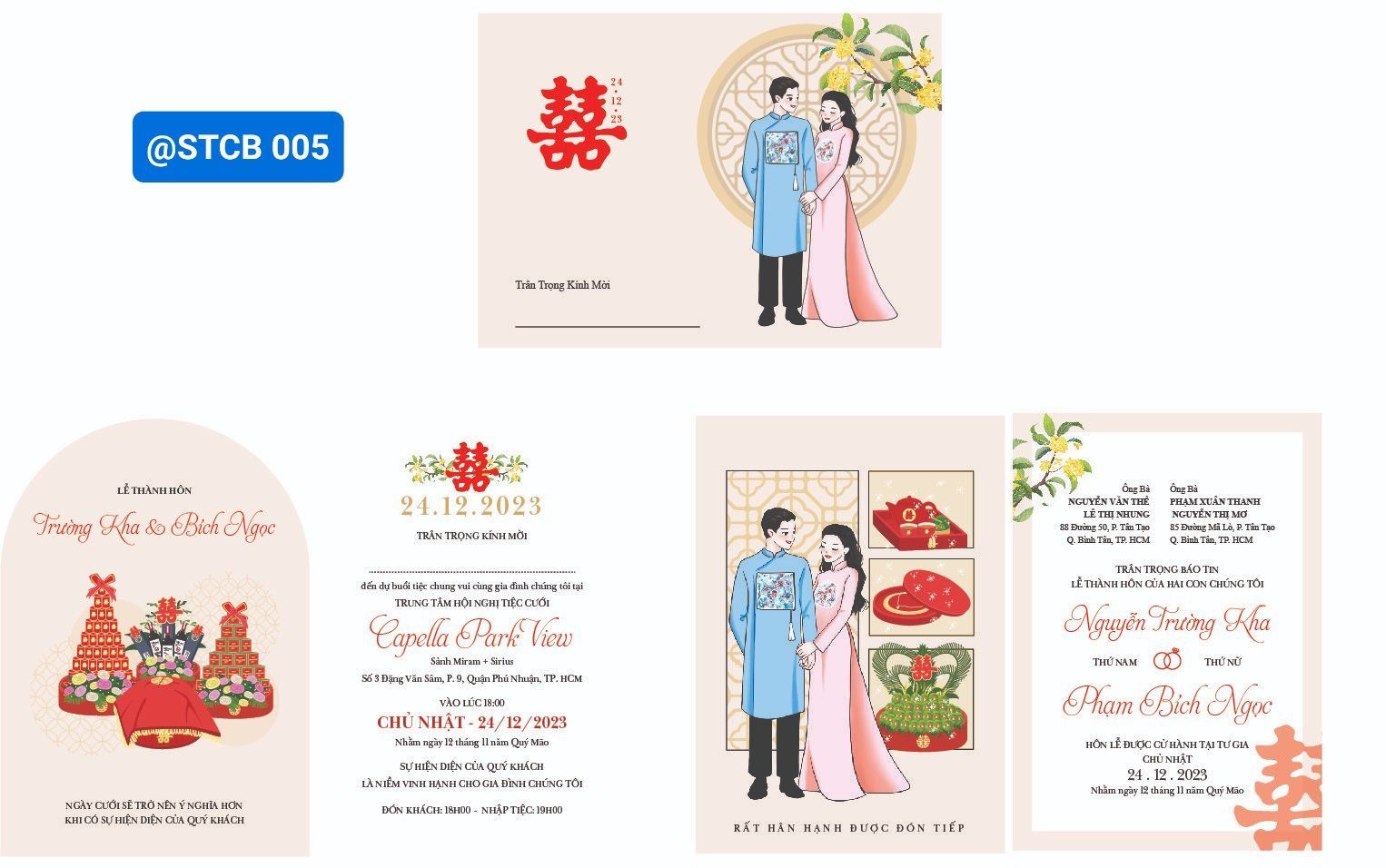 Thiệp phong bì phong cách Chibi