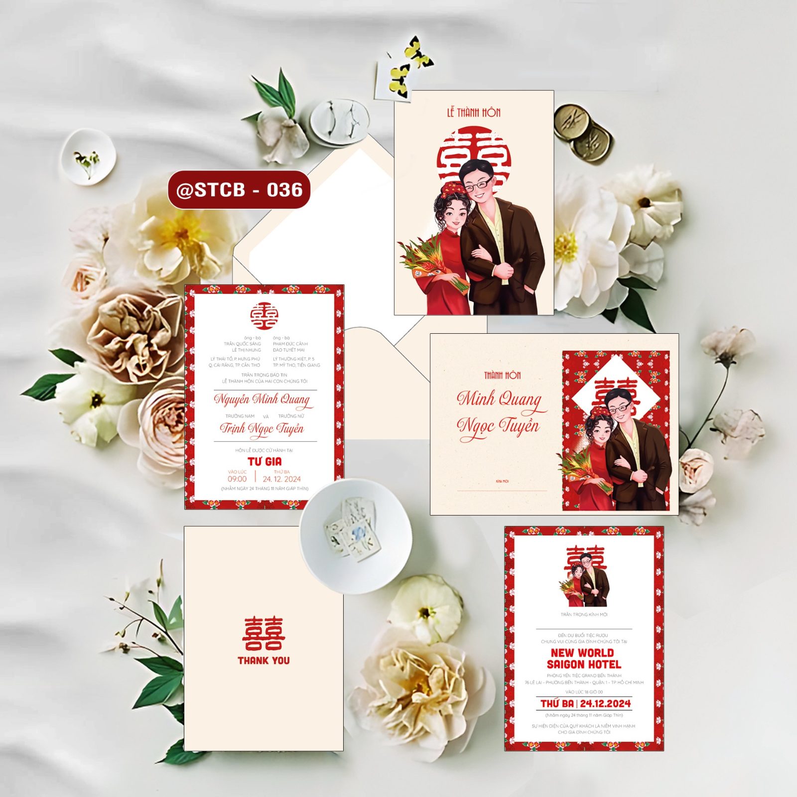 Thiệp phong bì phong cách Chibi