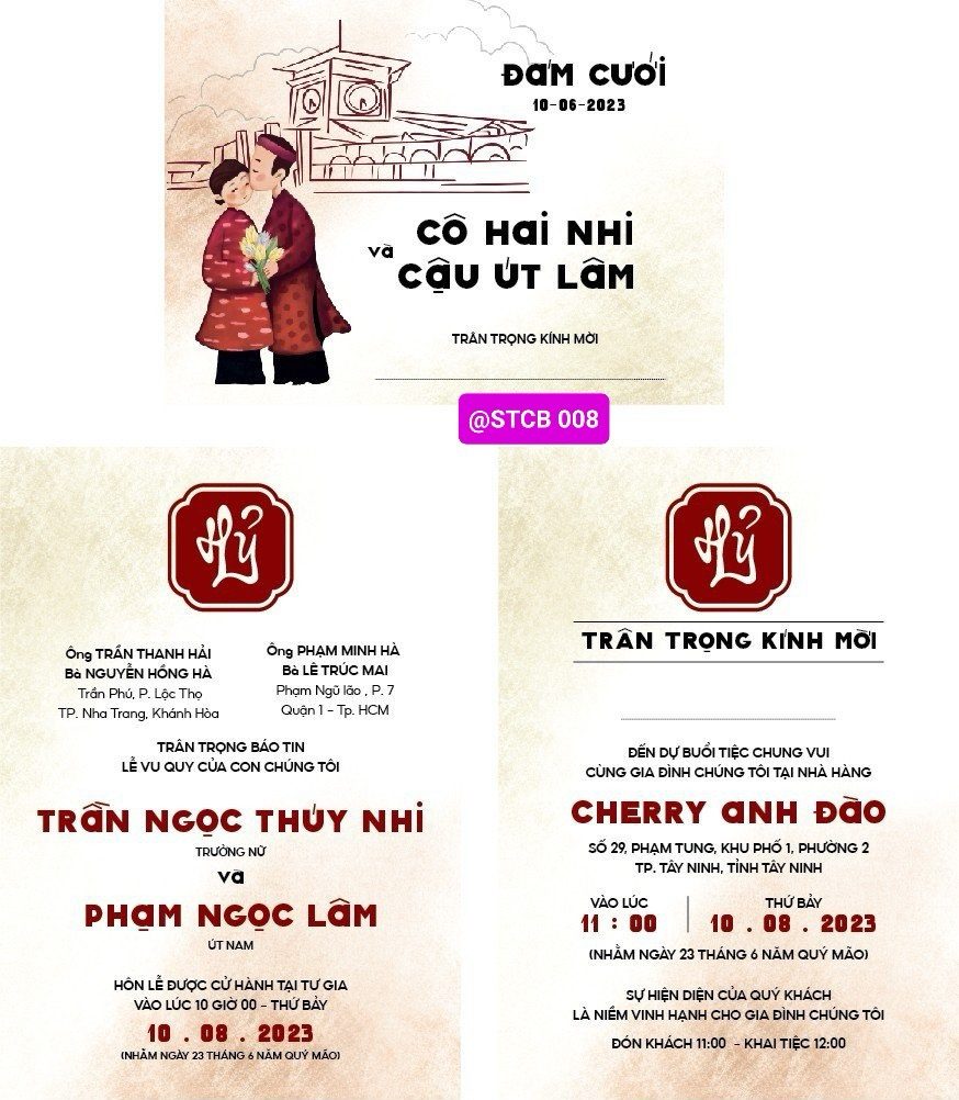 Thiệp phong bì phong cách Chibi