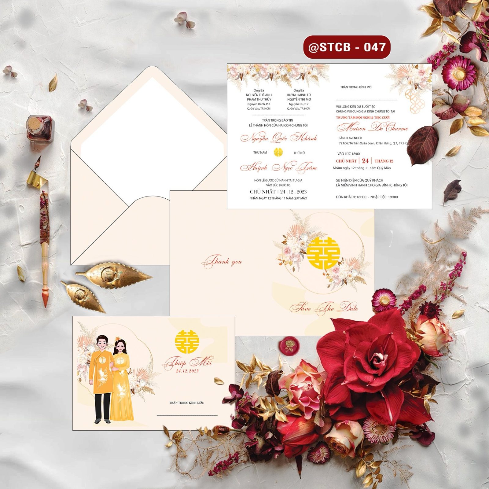 Thiệp phong bì phong cách Chibi