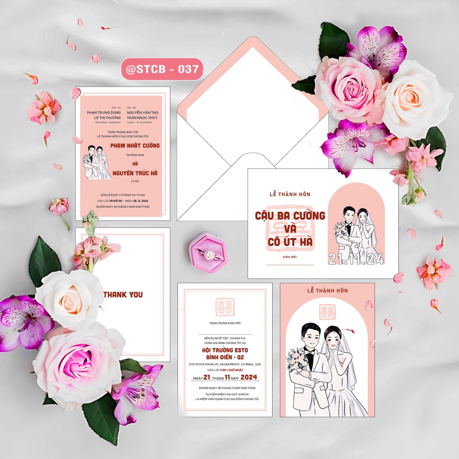 Thiệp phong bì phong cách Chibi