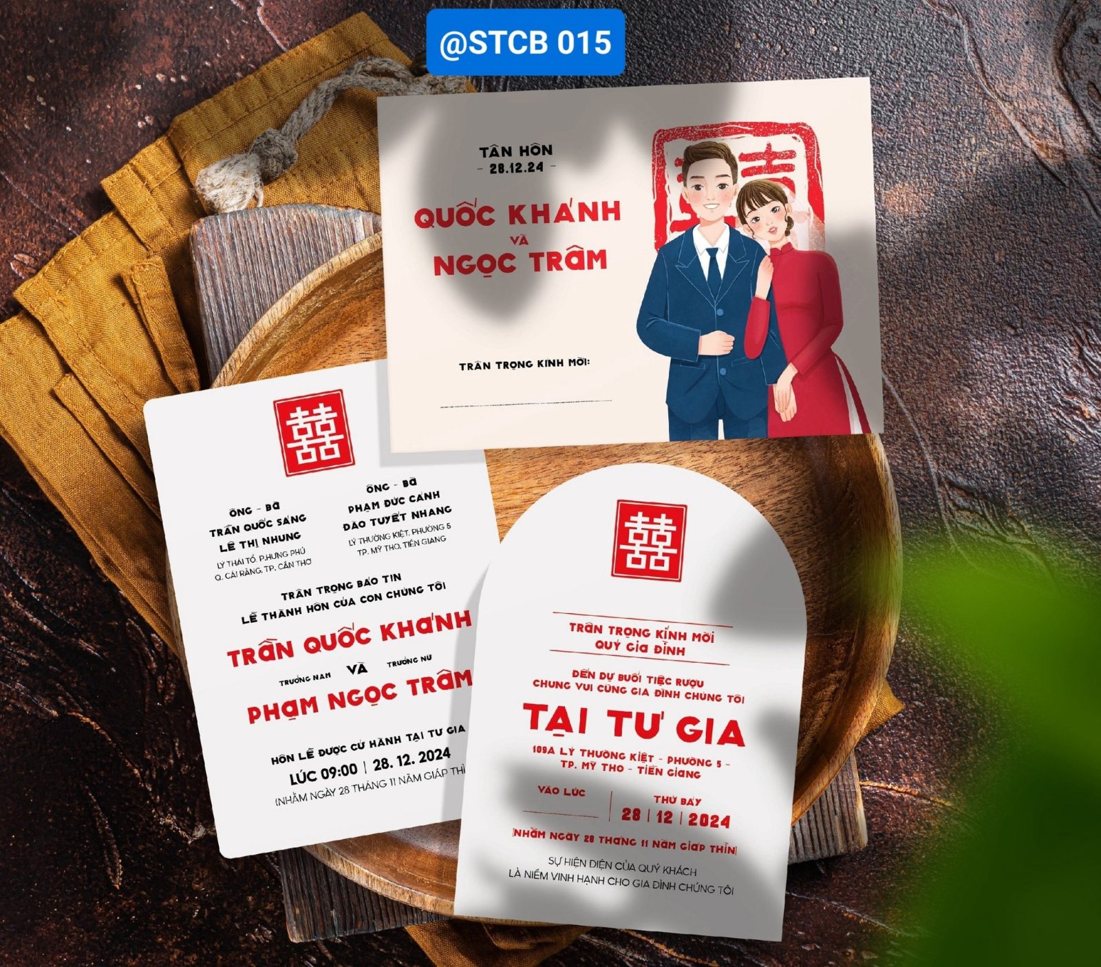 Thiệp phong bì phong cách Chibi