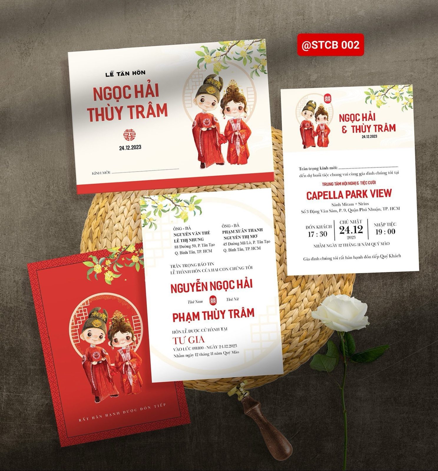 Thiệp phong bì phong cách Chibi