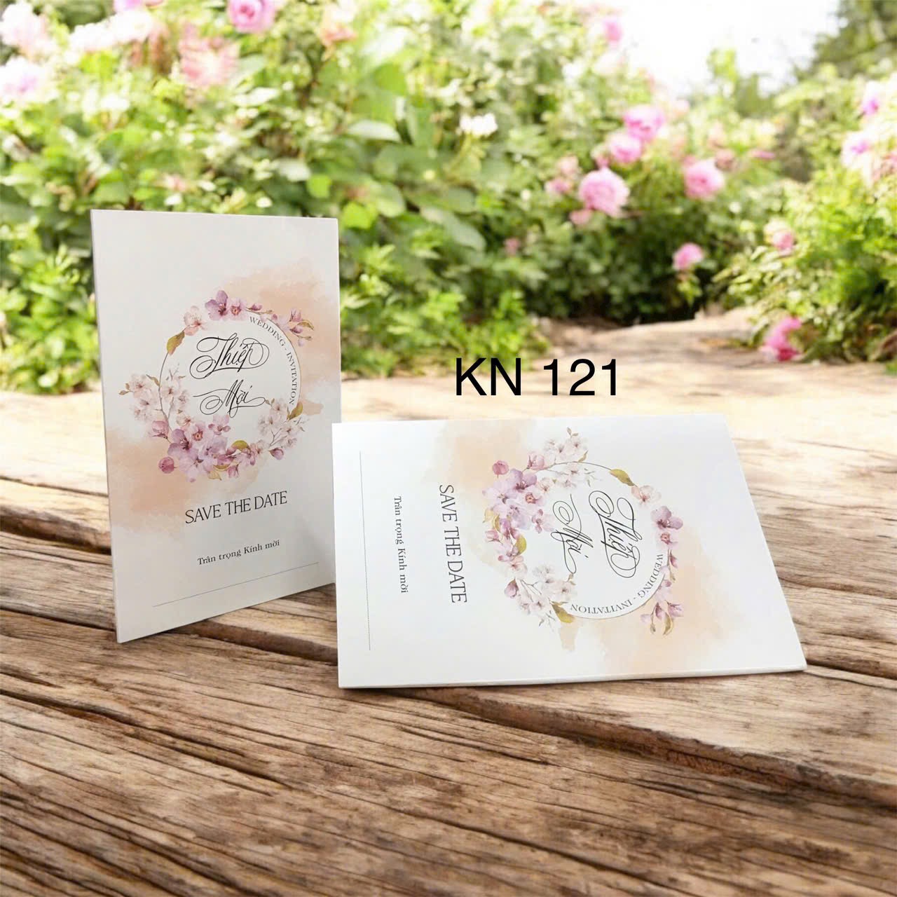 Mẫu thiệp cưới KN gấp 3 2026