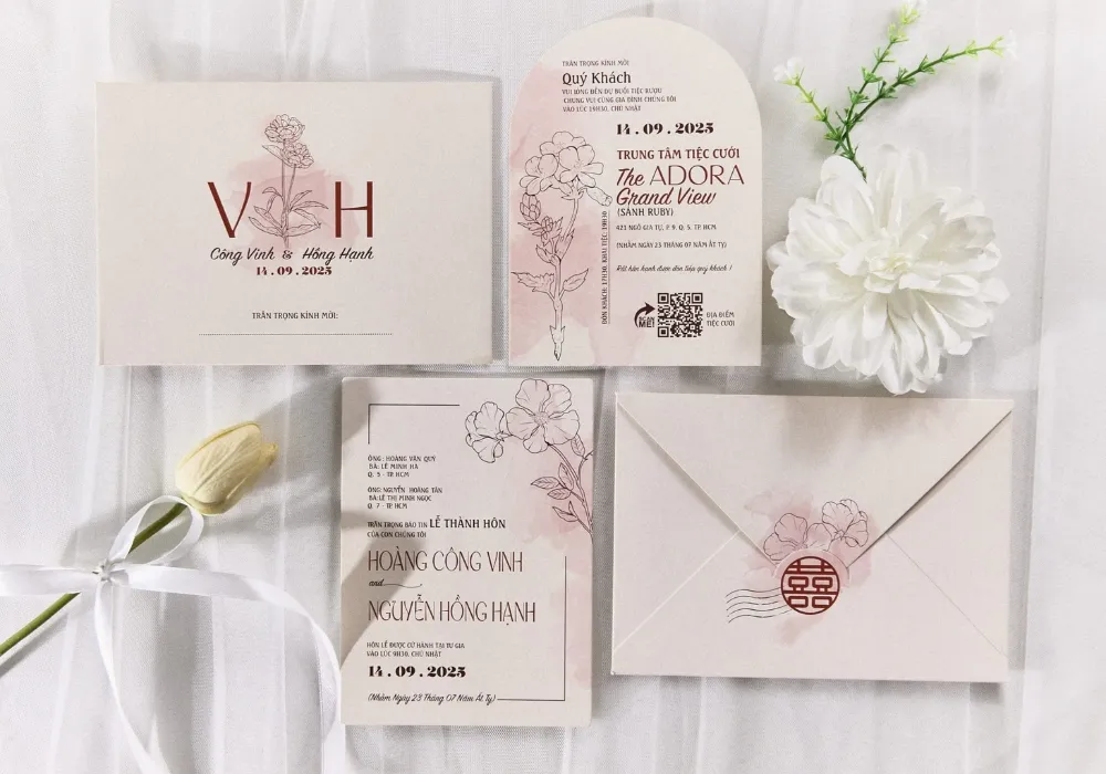 In thiệp cưới đẹp và đủ
