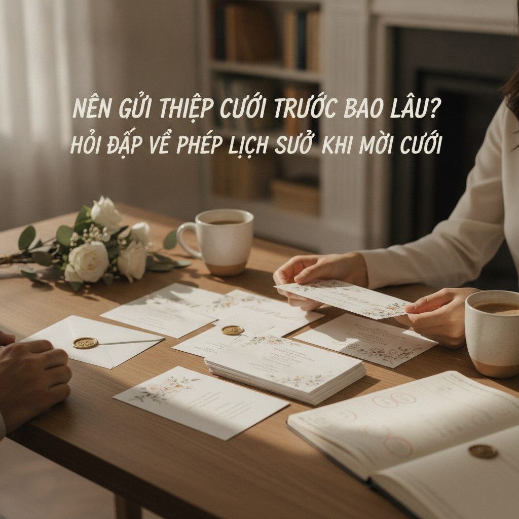 Nên gửi thiệp cưới trước bao lâu? Hỏi đáp về phép lịch sự khi mời cưới
